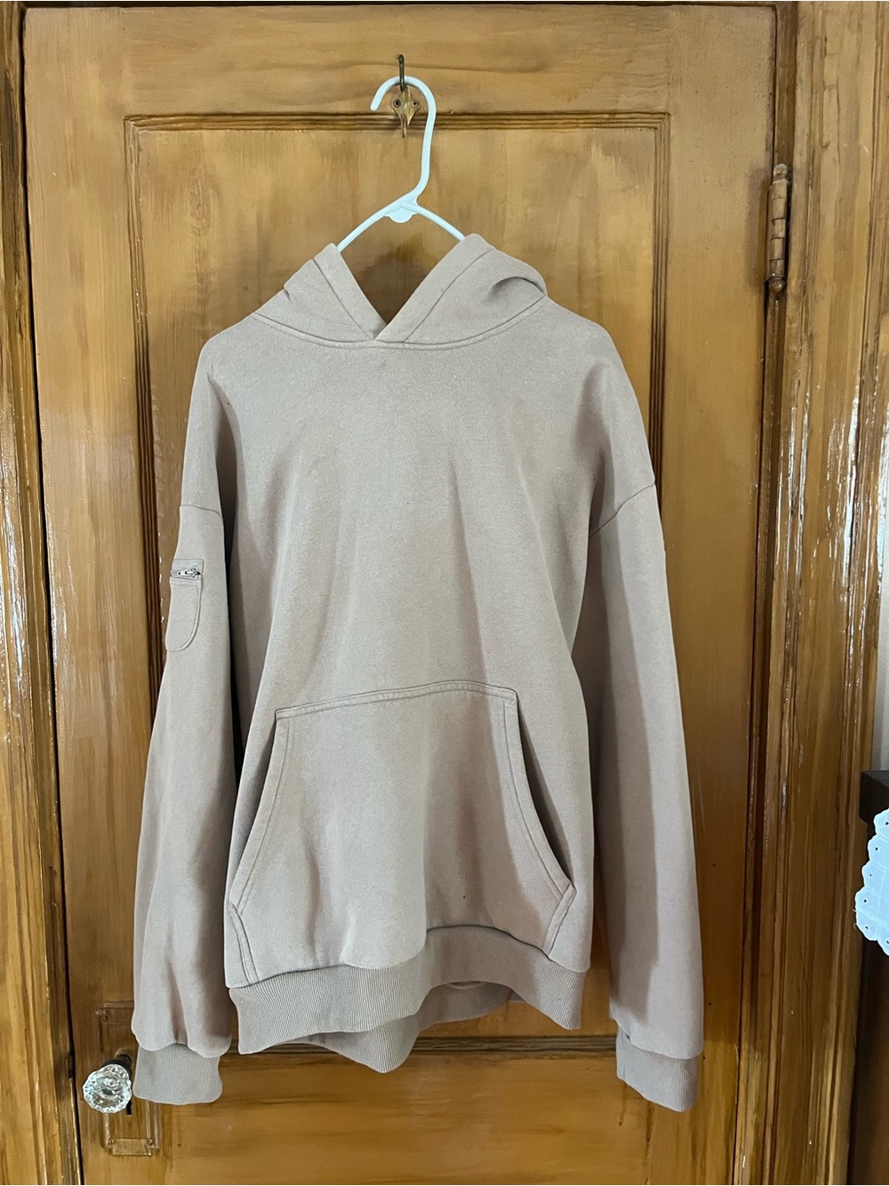 Comfrt women’s Beige Hoodie Sweatshirt - Casual Pullover
